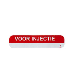 Spruyt Hillen Sticker voor injectie rood 1000.00 Stuks