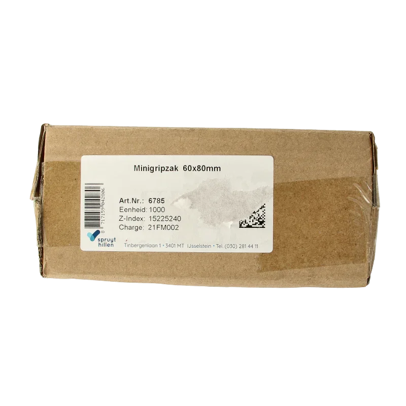 Spruyt Hillen Mini gripzak 60 x 80 mm 1000 Stuks