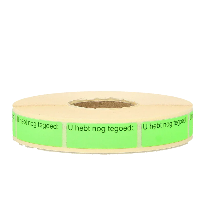 Spruyt Hillen Etiket U hebt nog tegoed 1000 Stuks