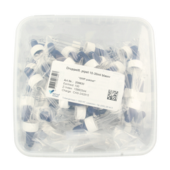 Spruyt Hillen Druppelflacon pipet 10 - 30ml blauw 100 Stuks