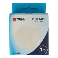 Emdee Sport tape 3.8cm x 10m wit 1.00 Stuks