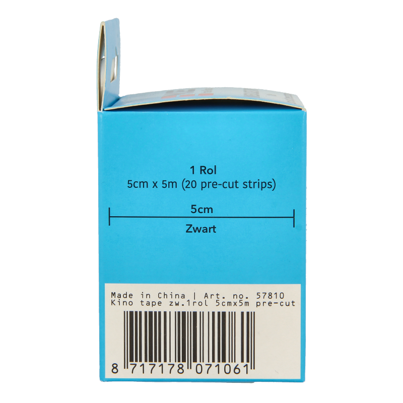 Emdee Kinesio tape zwart pre cut 1 Stuks