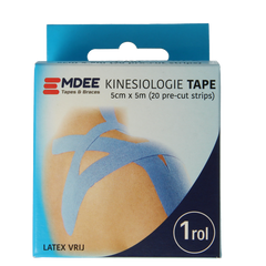 Emdee Kinesio tape blauw pre cut 1 Stuks