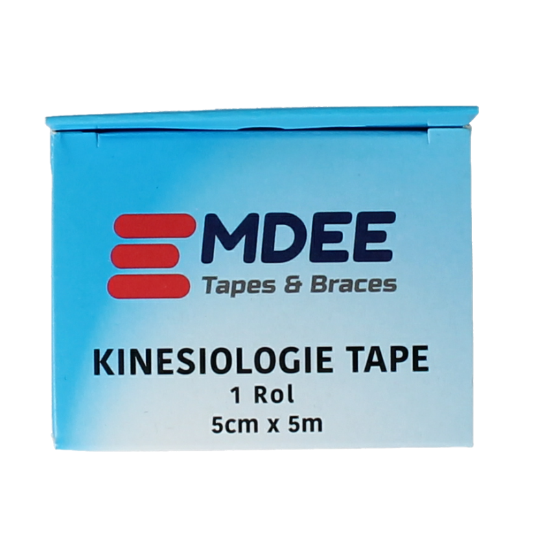 Emdee Kinesio tape zwart non cut 5m x 5cm 1 Rol
