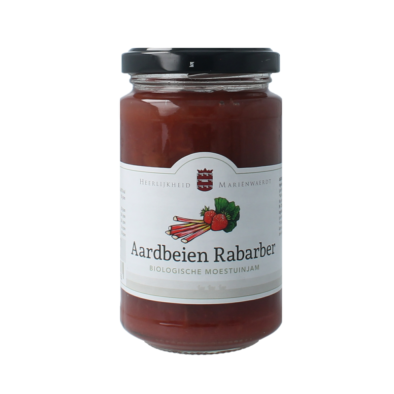 Marienwaerdt Moestuinjam rabarber aardbei bio 250 Gram
