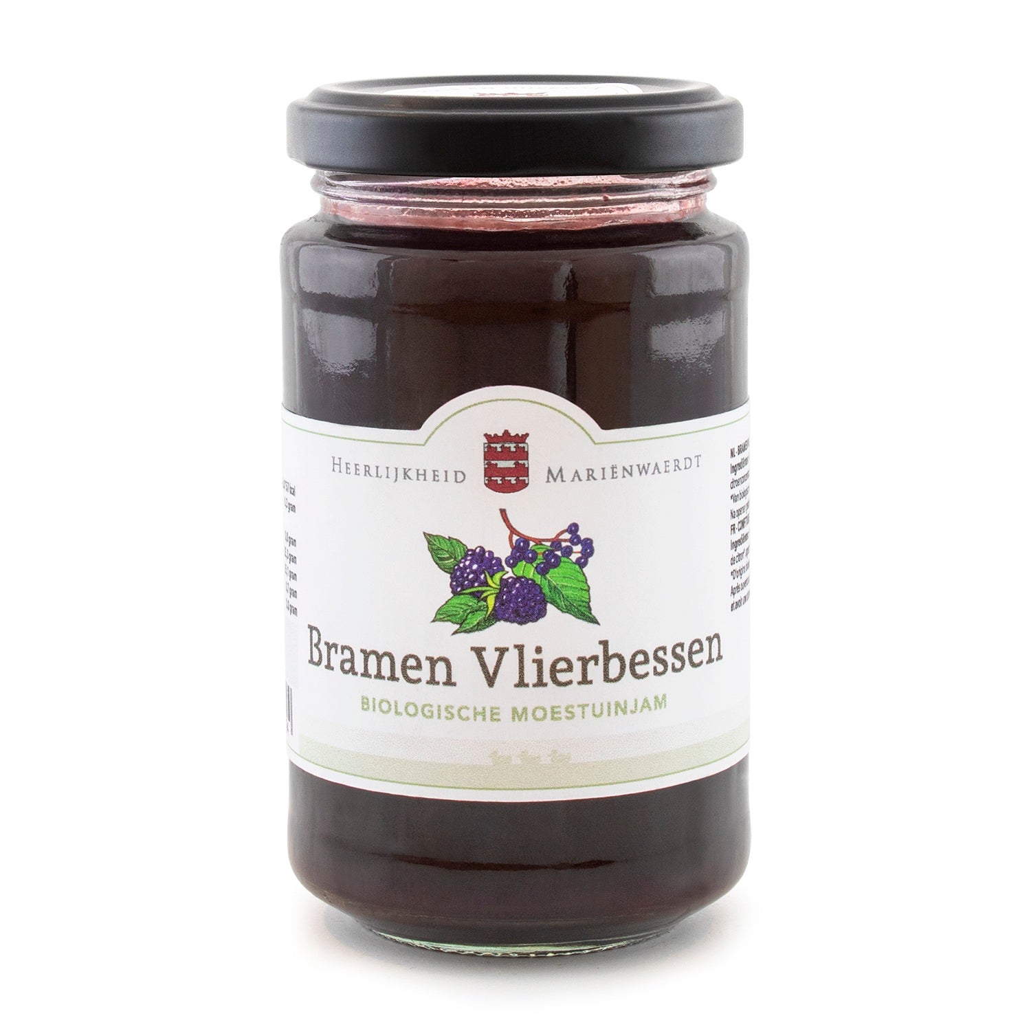 Marienwaerdt Moestuinjam bramen en vlierbessen bio 250.00 Gram