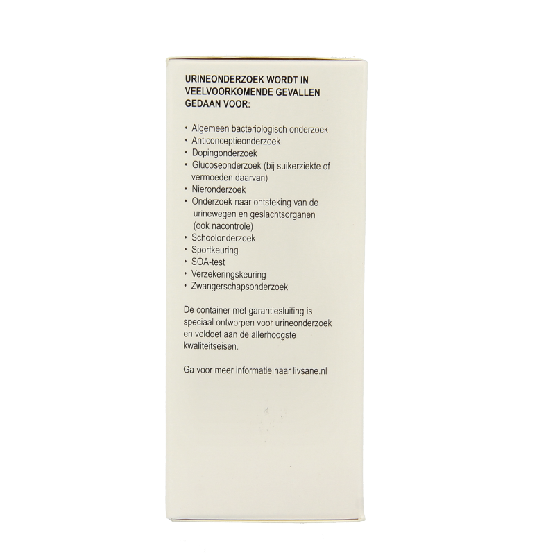 Livsane Urinecontainer 60ml met garantiesluiting 1 Stuks