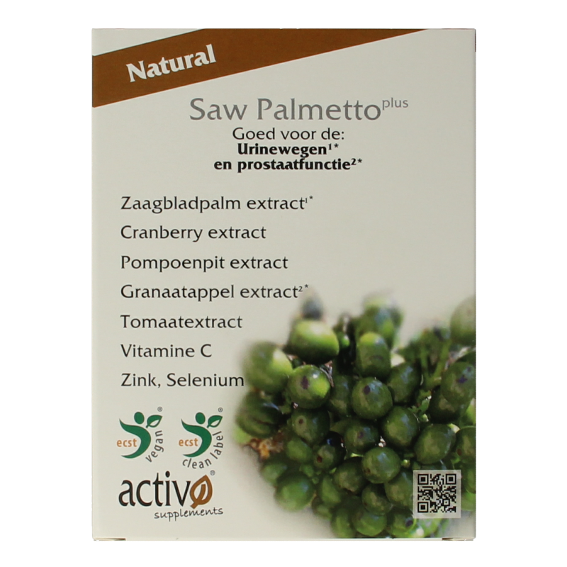 Activo Saw palmetto plus 60 Vegetarische capsules