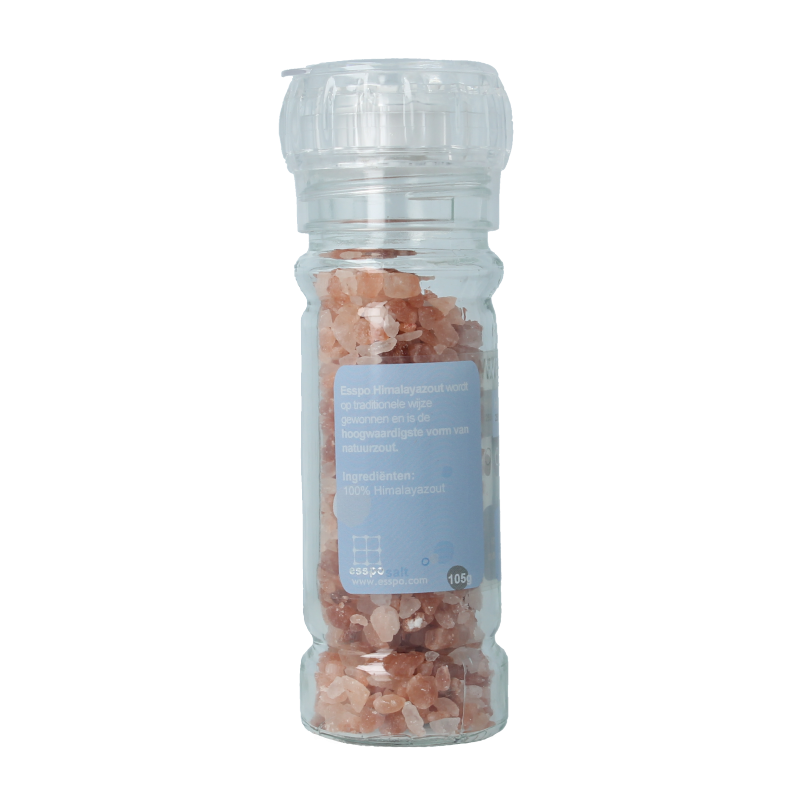 Esspo Wereldzout Himalayazout roze molen hervulbaar 105 Gram