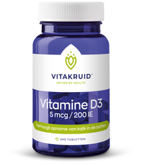 Vitakruid Vitamine D3 5 mcg / 200 IE 240 Tabletten
