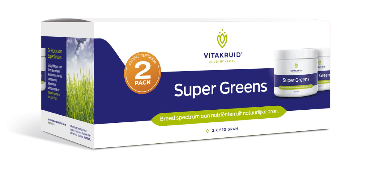 Vitakruid Super Greens 2-Pack oa probiotica & enzymen 2.00 Stuks