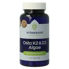 Vitakruid Osta K2 & D3 Algae met Calcium & Magnesium 90 Tabletten
