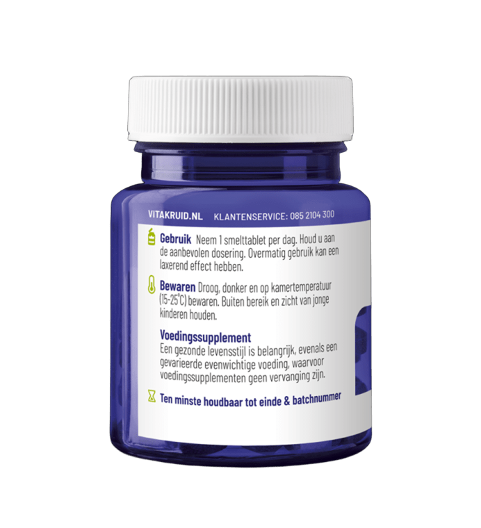 Vitakruid B12 5000 mcg Actief Adenosylcobalamine 60 Smelttabletten