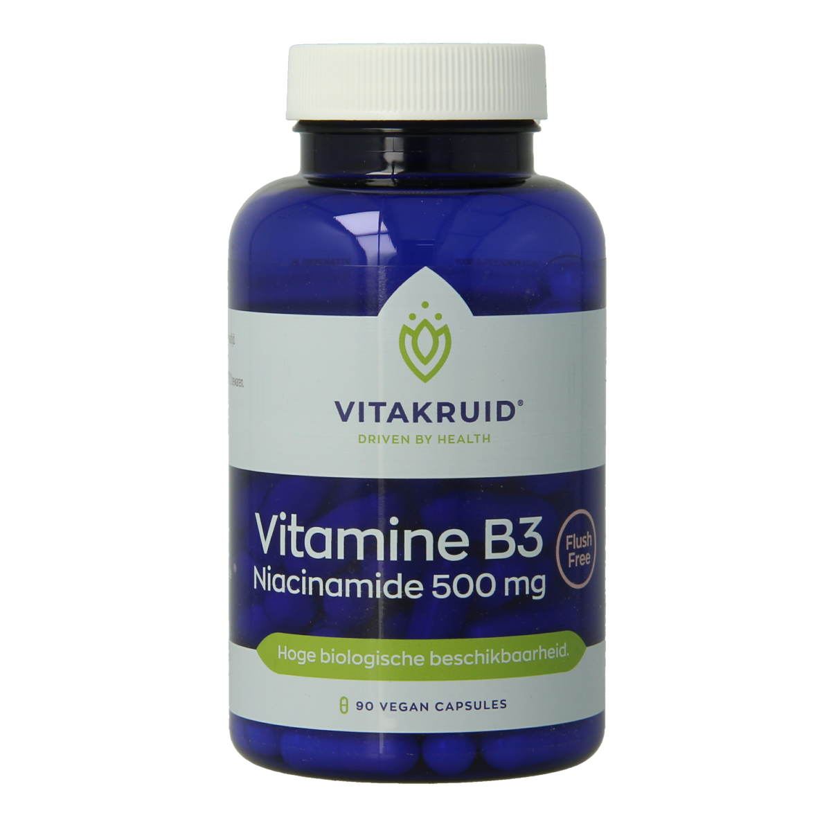 Vitakruid Vitamine B3 Niacinamide 500 mg Flush Free 90.00 Vegetarische capsules