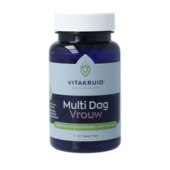 Vitakruid Multi Dag Vrouw 100% Vegan 30.00 Tabletten