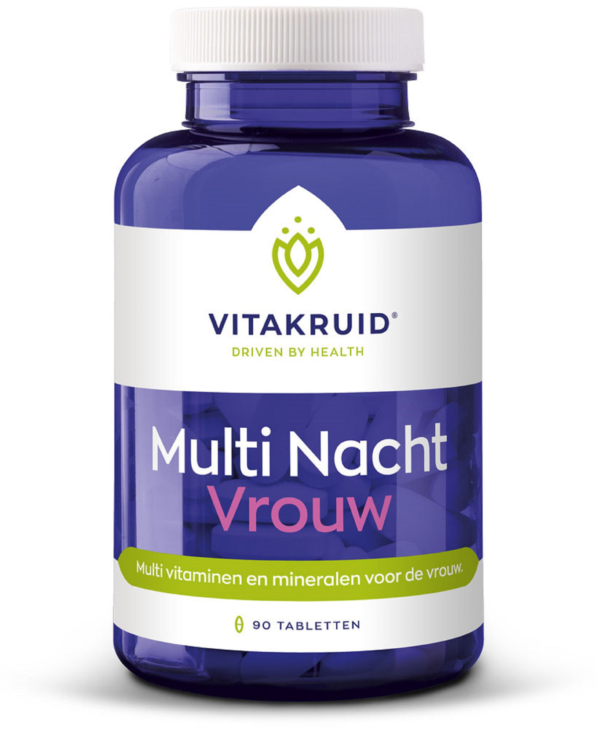 Vitakruid Multi Nacht Vrouw 100% Vegan 90.00 Tabletten