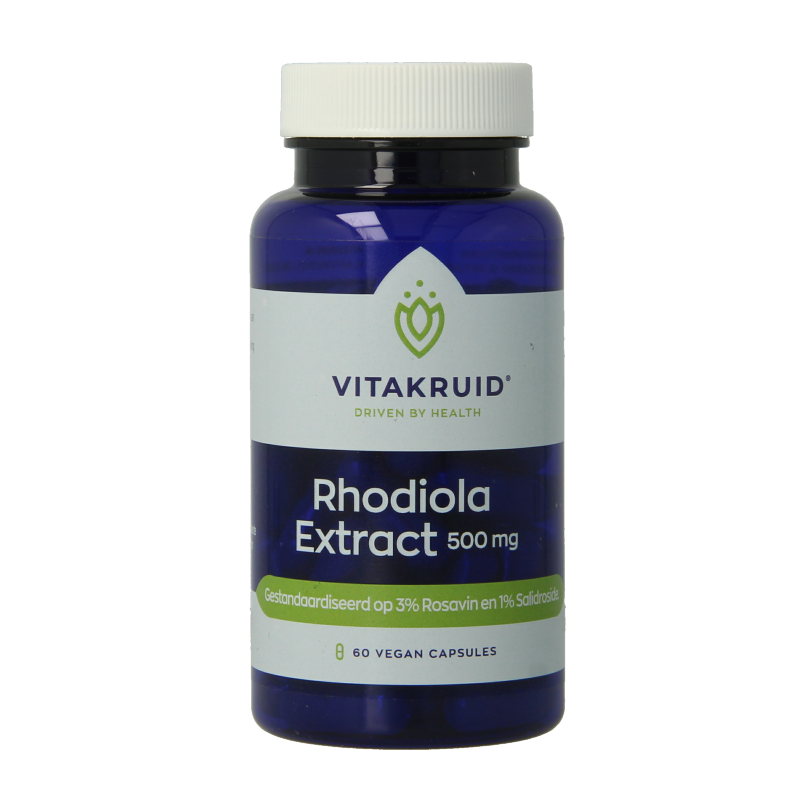 Vitakruid Rhodiola extract 500 mg 3% Rosavin 1% Salidroside 60 Vegetarische capsules