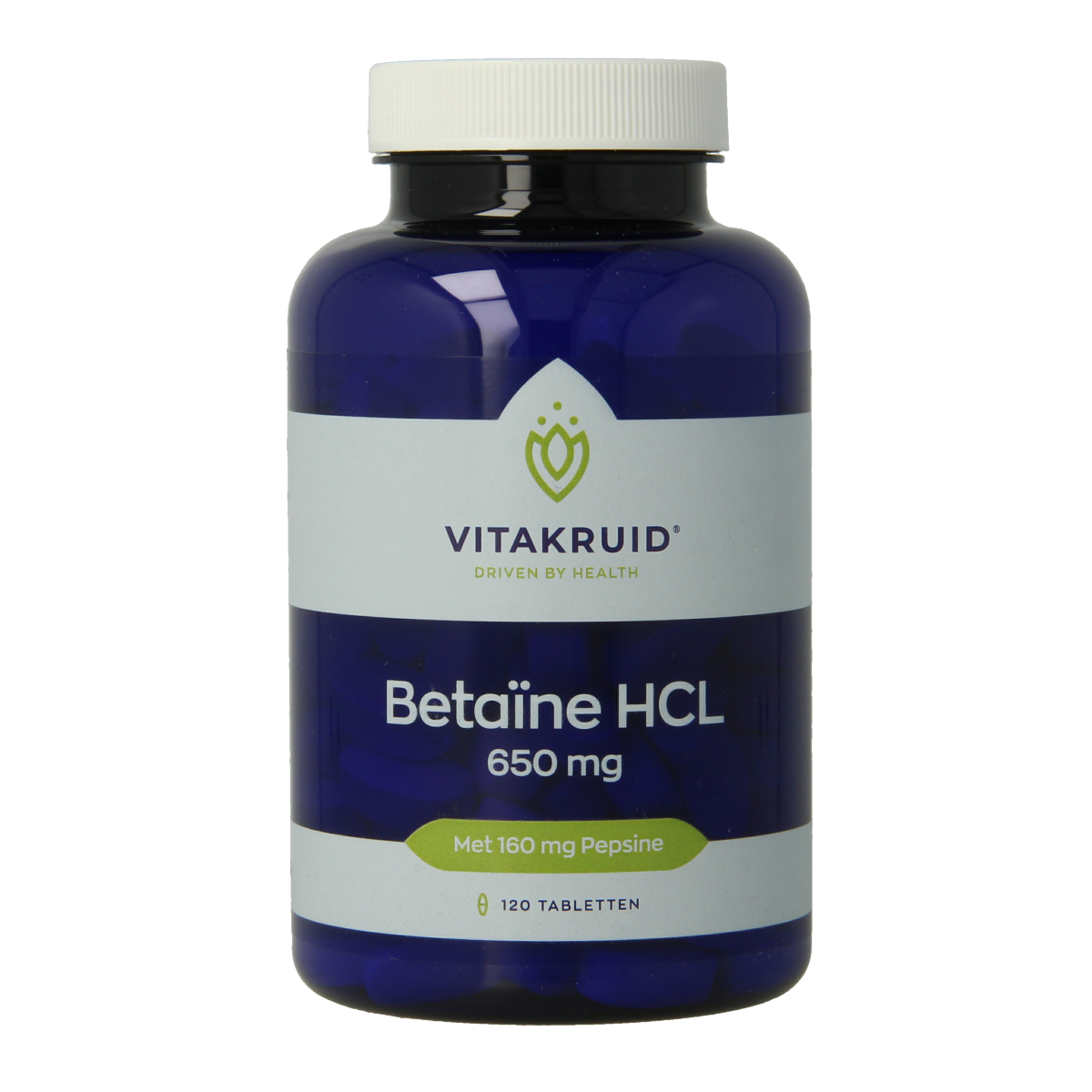 Vitakruid Betaine HCL 650mg & pepsine 160mg 120.00 Tabletten