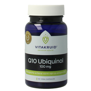 Vitakruid Co-enzym Q10 Ubiquinol actieve vorm Kaneka 100 mg 60 Vegetarische capsules