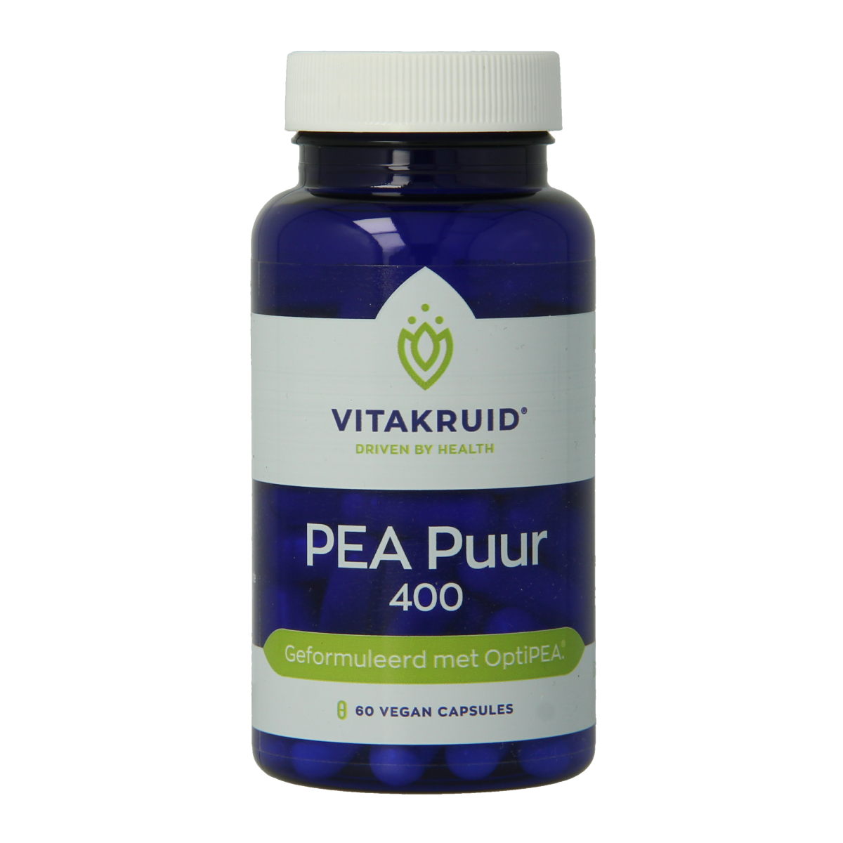 Vitakruid PEA Puur 400 OptiPEA Palmitoylethanolamide 60.00 Vegetarische capsules