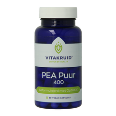 Vitakruid PEA Puur 400 OptiPEA Palmitoylethanolamide 60 Vegetarische capsules