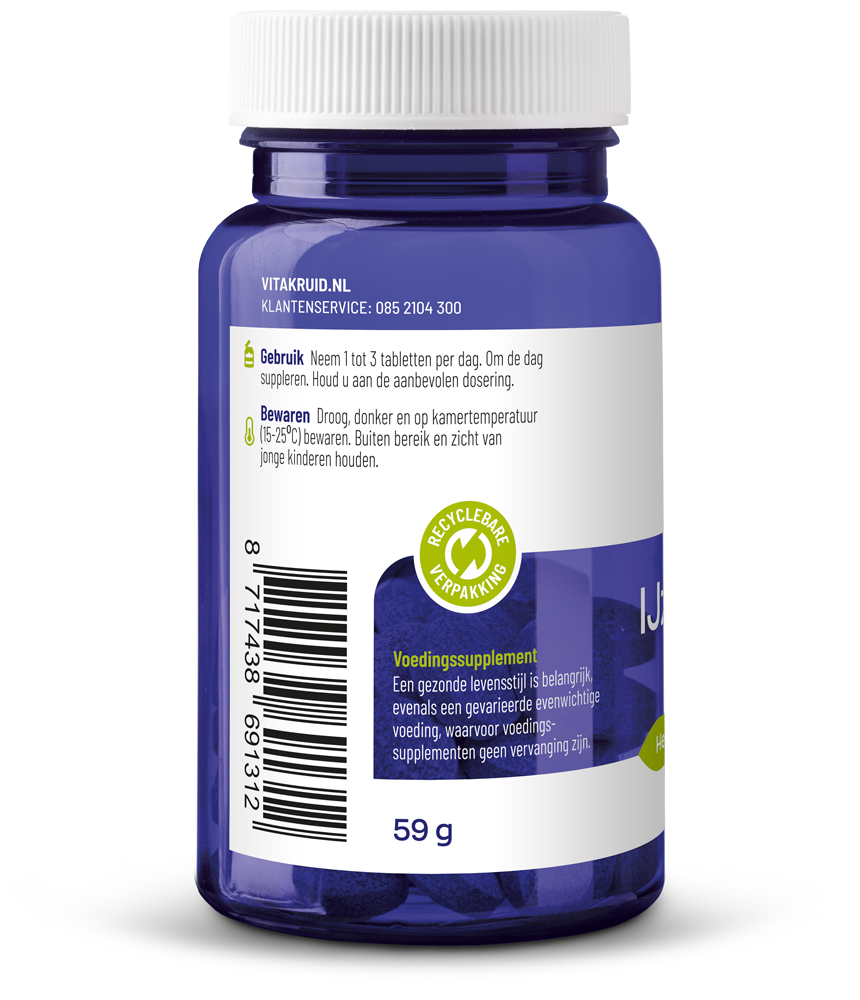 Vitakruid IJzer Bisglycinaat 28 Complex oa Koper Vitamine C 90.00 Tabletten