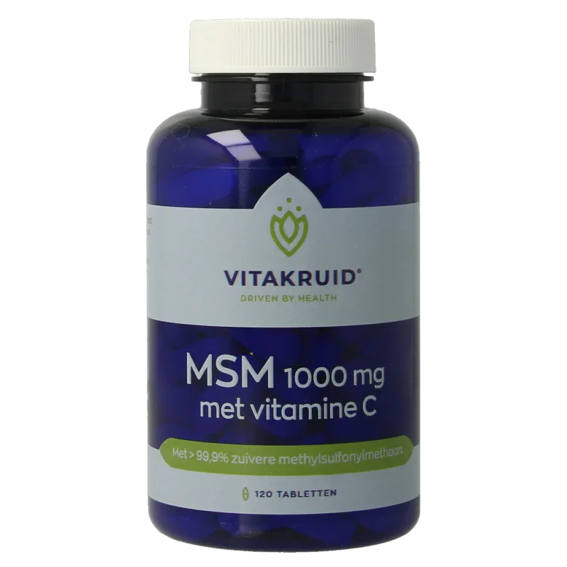 Vitakruid MSM 1000 mg > 99,9% zuiver + vitamine C 120 Tabletten