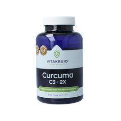 Vitakruid Curcuma C3-2X (95%  curcuminoiden) met Bioperine 120.00 Vegetarische capsules