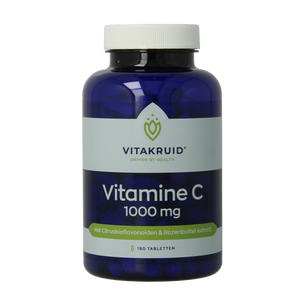Vitakruid Vitamine C 1000 avec Bioflavonoïdes & Églantier 180,00 Comprimés