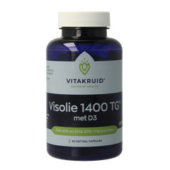 Vitakruid Visolie 1400 TG Triglyceriden met D3 60.00 Softgels