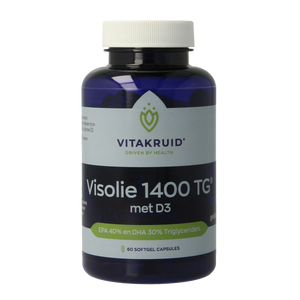Vitakruid Fish Oil 1400 TG Triglycerides with D3 60.00 Softgels