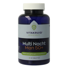 Vitakruid Multi Nacht Man 50+ 100% Vegan 90.00 Tabletten