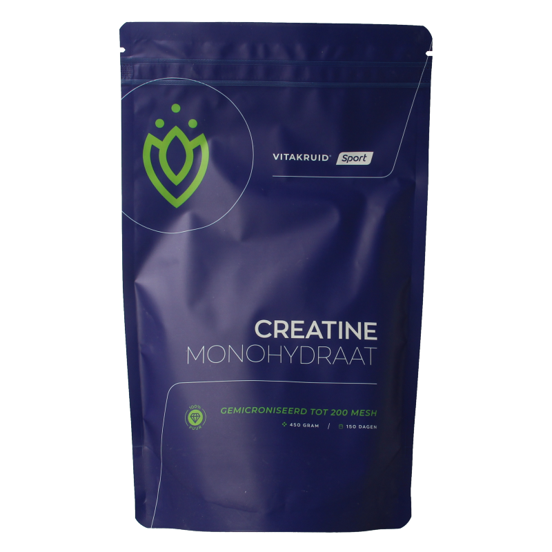 Vitakruid Creatine Monohydraat gemicroniseerd tot 200 mesh 450 Gram