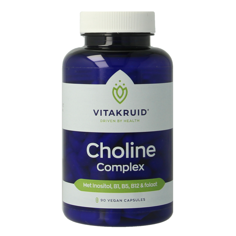 Vitakruid Choline Complex met Inositol, B1, B5, B12 & Folaat 90 Vegetarische capsules
