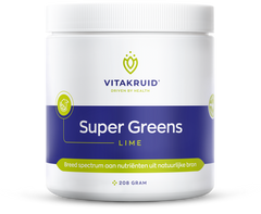 Vitakruid Super greens lime oa probiotica en enzymen 208 Gram