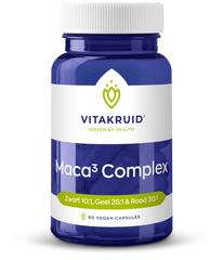 Vitakruid Maca complex zwart/geel/rood 90 Vegetarische capsules