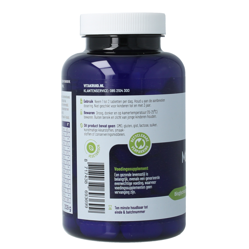 Vitakruid Magnesium elite6 complex oa lysinaat & pidolaat 90 Tabletten