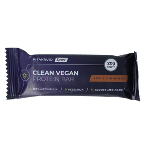 Barre protéinée vegan Clean de Vitakruid - pomme cannelle 1,00 pièce