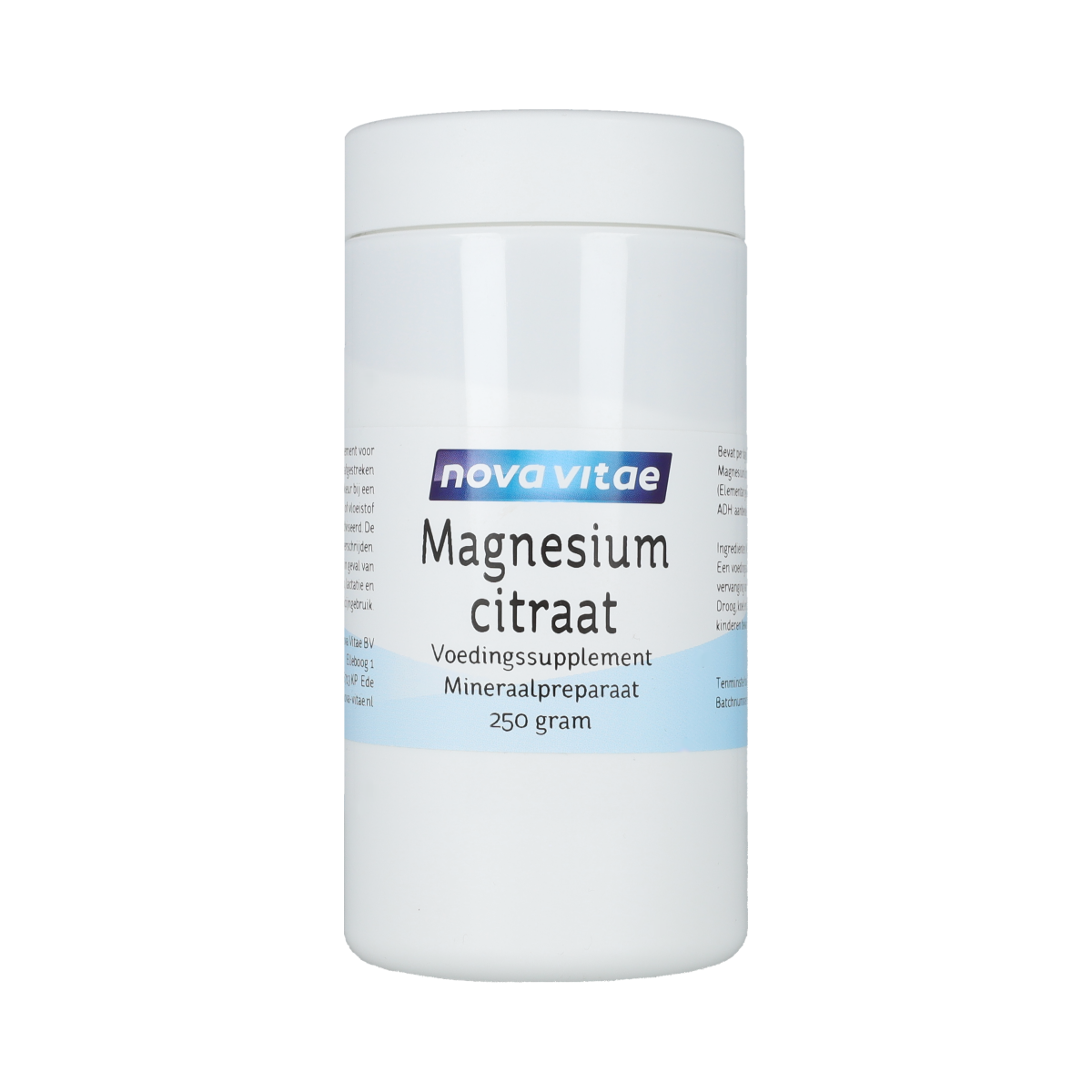 Nova Vitae Magnesium citraat poeder 250.00 Gram