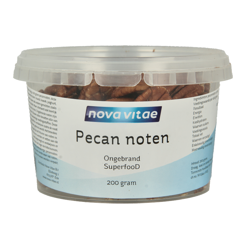 Nova Vitae Pecannoten ongebrand raw 200 Gram