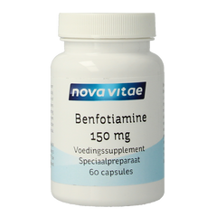 Nova Vitae Benfotiamine (vitamine B1) 150mg 60 Vegetarische capsules