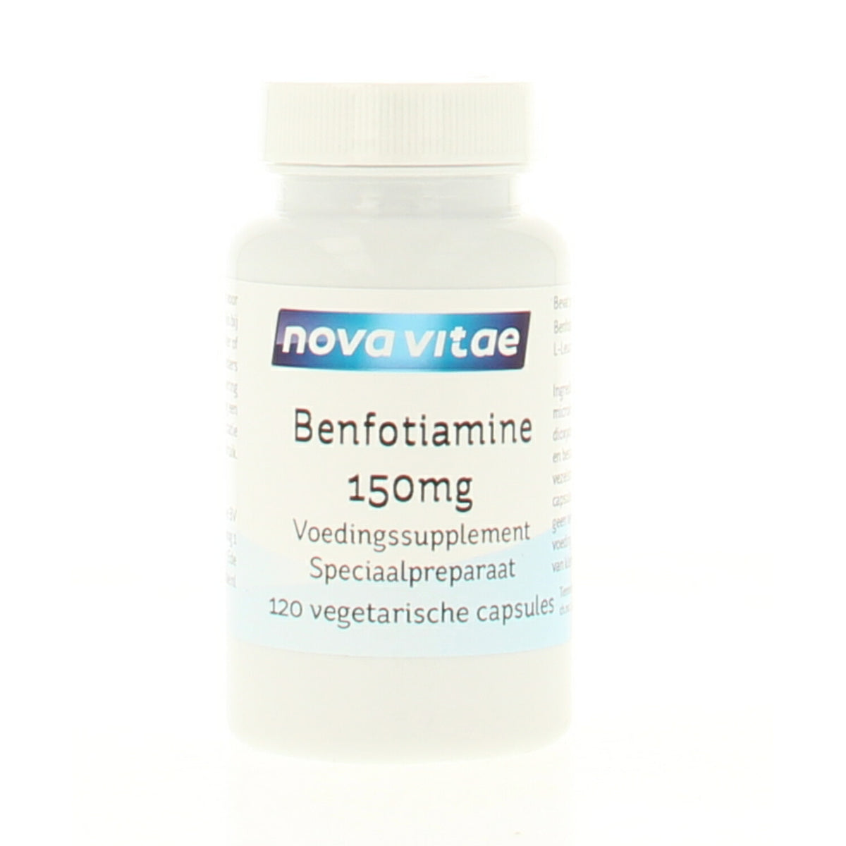 Nova Vitae Benfotiamine (vitamine B1) 150mg 120 Vegetarische capsules