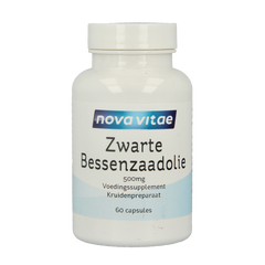 Nova Vitae Zwarte bessenzaad olie 60.00 Capsules