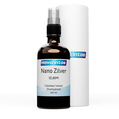 Nova Vitae Nano zilver colloidaal spray 15ppm 100 Milliliter