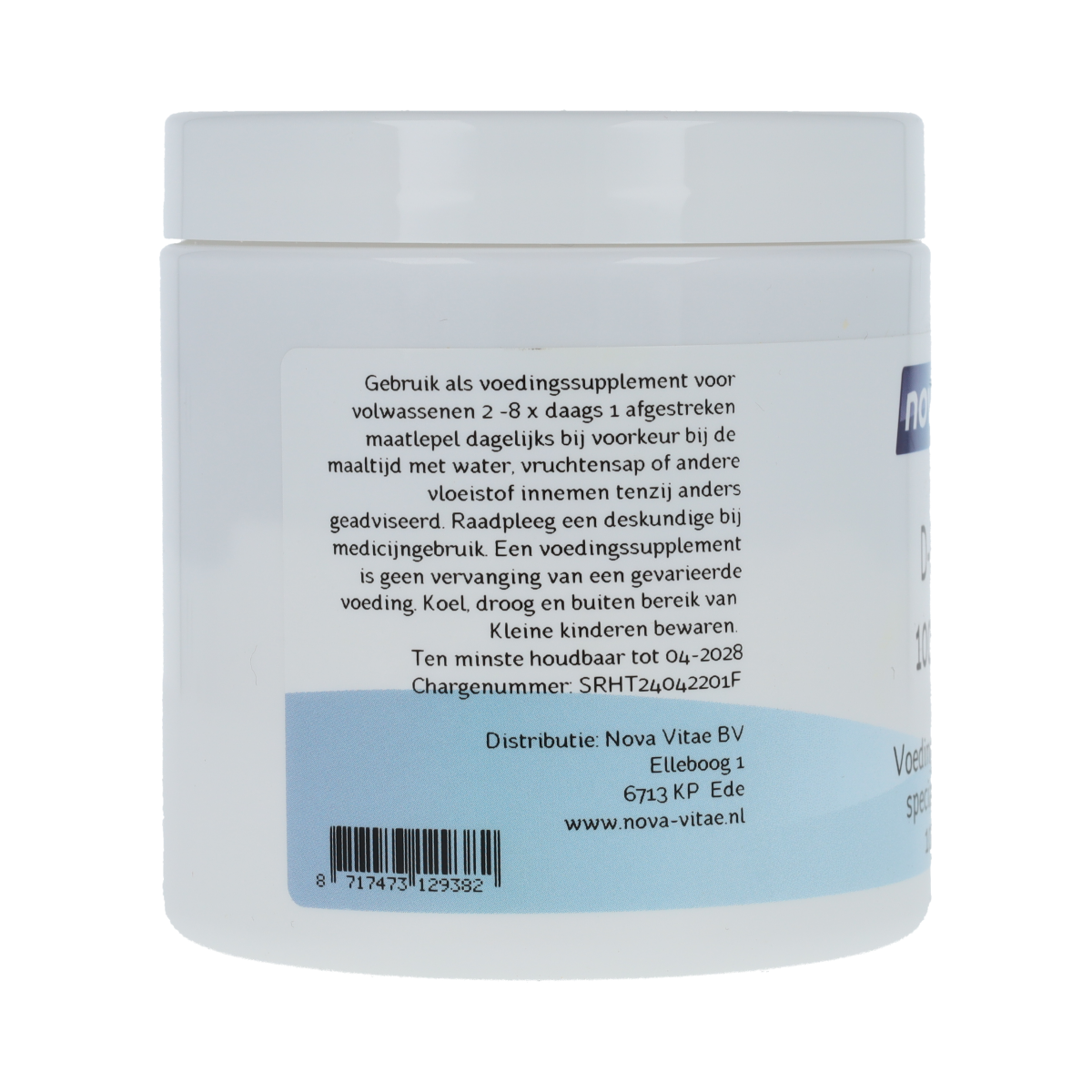 Nova Vitae D-Ribose 100% puur 100.00 Gram