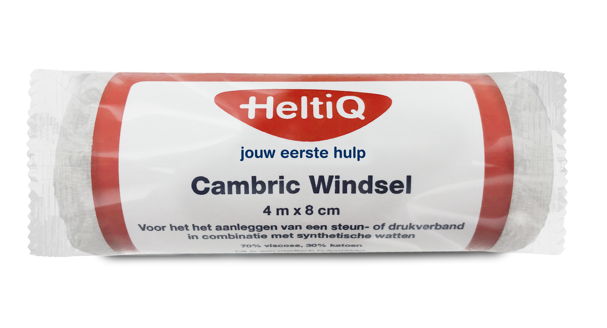 Heltiq Cambric windsel 4m x 8cm 1 Stuks