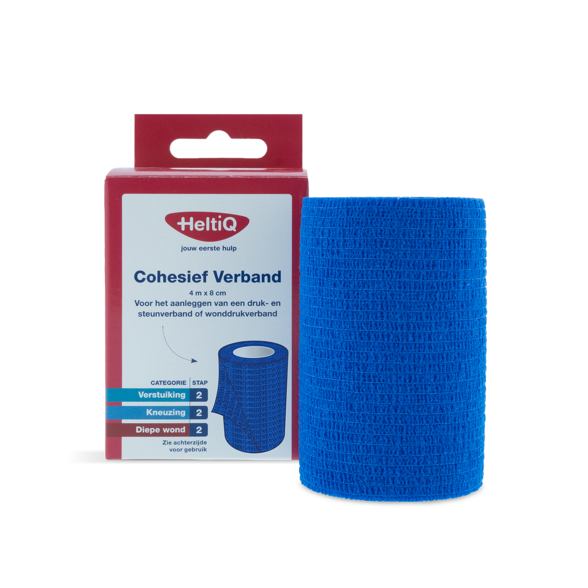 Heltiq Cohesief verband 4m x 8cm 1.00 Stuks