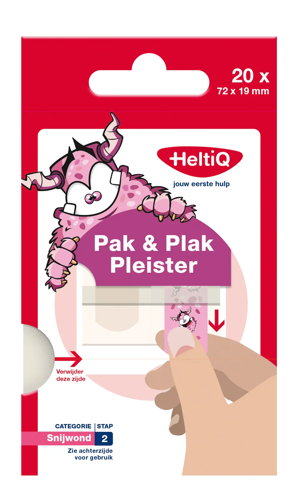 Heltiq Pak & plak roze 20 Stuks