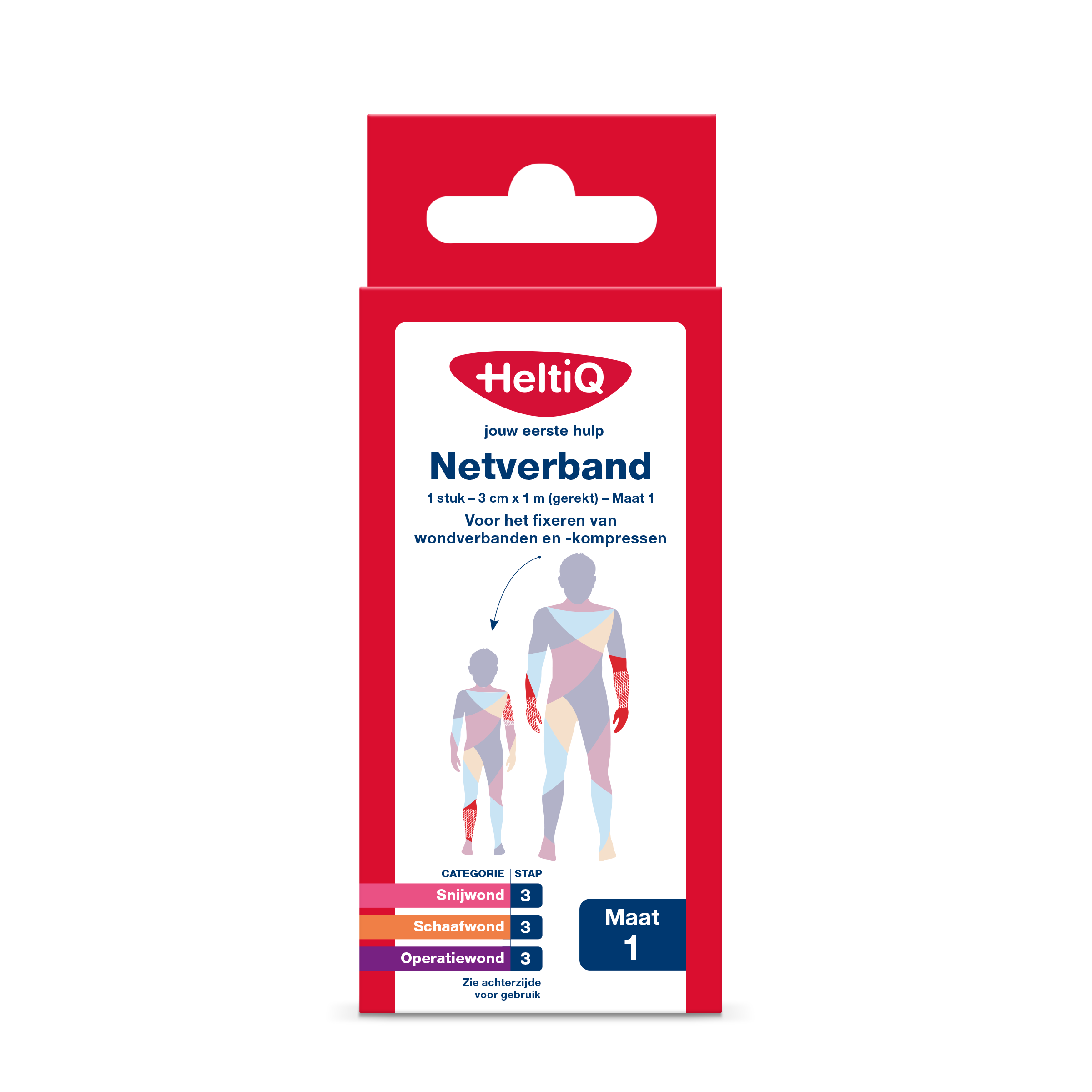 Heltiq Netverband 3cm x 1m (gerekt) maat 1 1 Stuks