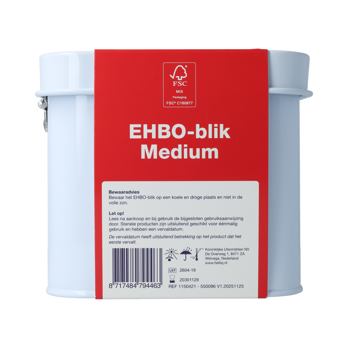 Heltiq HeltiQ EHBO Blik Medium 1.00 Stuks